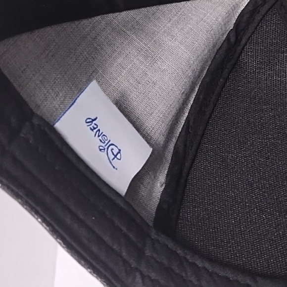 Disney Minnie Mouse Black Glitter Red Bow Ear Adjustable Baseball Hat - Picture 5 of 7